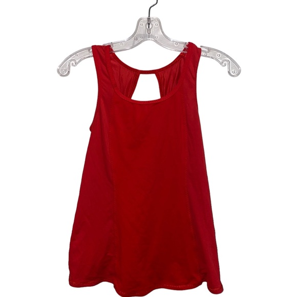 Lululemon Red Tank top Rare Sold Out In Store Open Cross Back - Picture 2 of 5